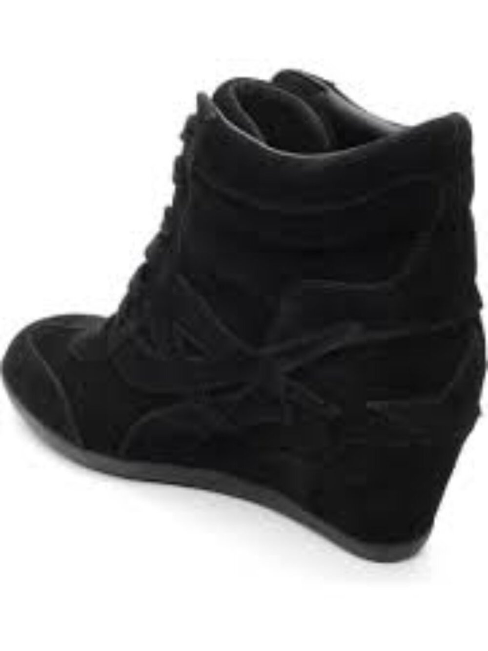 Ash Bowie Wedge High Top Sneakers Size: 38 black suede NWT - Picture 3 of 15